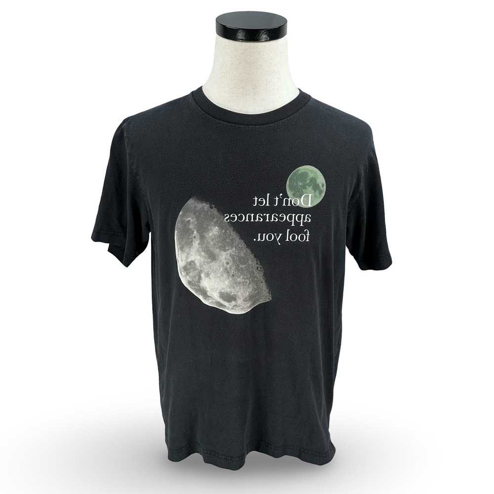 Uniqlo Haruki Murakami 1Q84‎ Graphic T-Shirt Mens Black Short Sleeve 341-436988